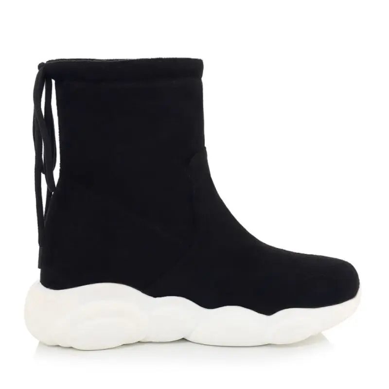 ZALAVOR Winter Women Boots Long Or Ankle Fashion Outdoor Shoes Warm Ladies Flats Platform Footwear Size 34-46 | Обувь