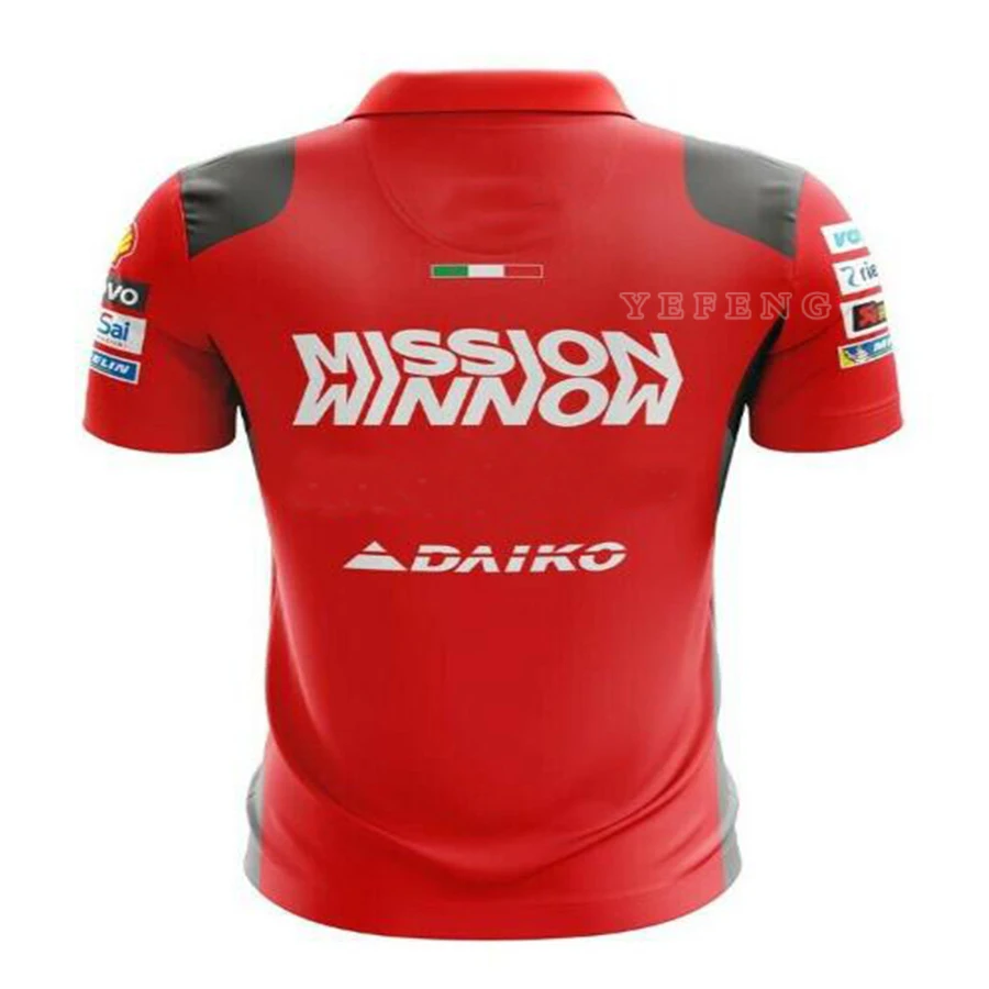 

New Motorcycle Jersey Short-Sleeved Casual Lapel Racing Polo T-shirt Off-Road Jersey Motocross Summer Short-Sleeved