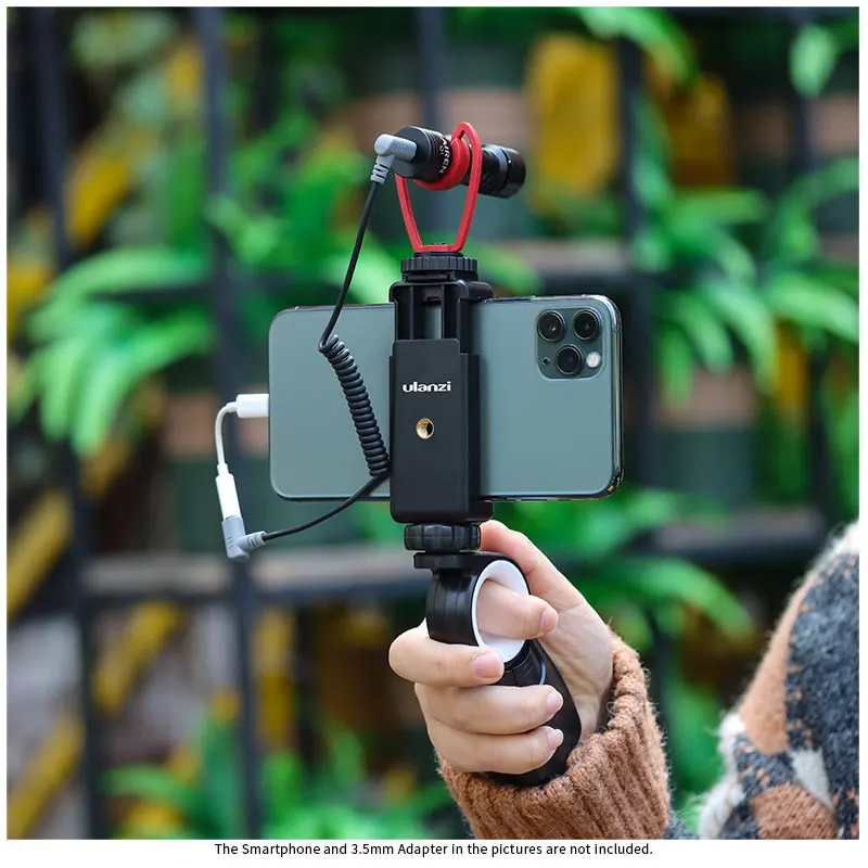 Смартфон Vlog Setup Handle Grip регулируемое крепление для телефона с холодным башмаком