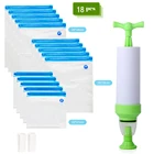 Наборы вакуумных пакетов Многоразовые Пакеты для хранения пищевых продуктов с ручным насосом зажимы для уплотнения пищевых продуктов для замораживания пищевых продуктов