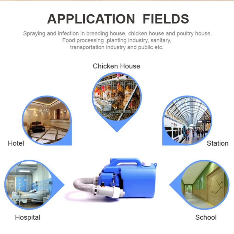 

220V 1000W Electric ULV sprayer Portable Fogger Machine Disinfection Machine Ultra Capacity Spray Machine Kill Pests Fight Drugs