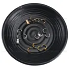 Полукруглые латунные подвески, 10-100 шт., оптовая продажа, 10 мм, 12 мм, белое золотоKC золотосеребропозолоченные полуоткрытые круглые звенья