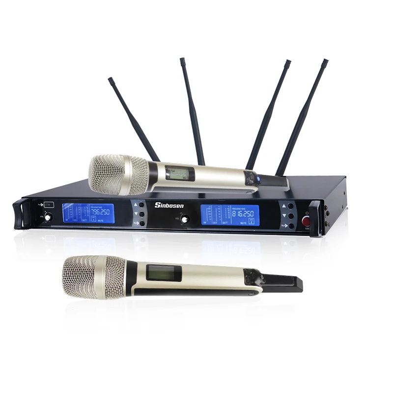 UHF Беспроводная микрофонная система AS-9K Pro Audio 2-канальная ручная гарнитура с
