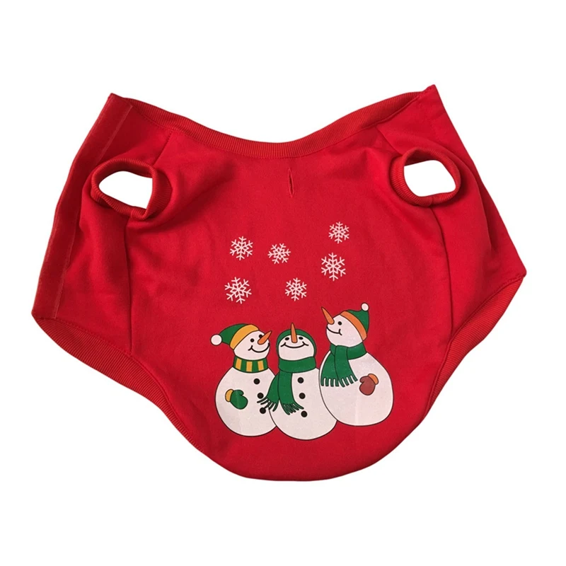Домашнее животное Рождество Снеговик носить ткань собака одеваются милый