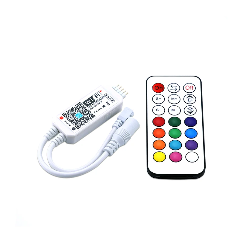

Magic Home DC5V -24V RGB Led Wifi Controller；Single Color/ RGBW /RGBWW / RGB+CCT WiFi LED controller； For 5050 2835 led strip