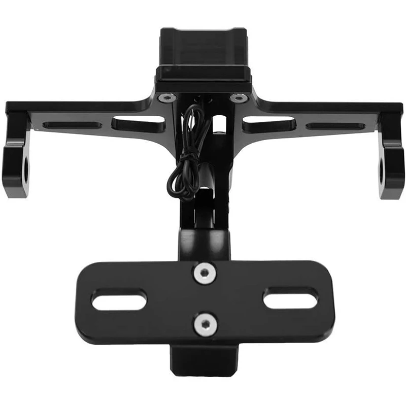 Универсальный держатель для заднего номерного знака мотоцикла со светодиодной