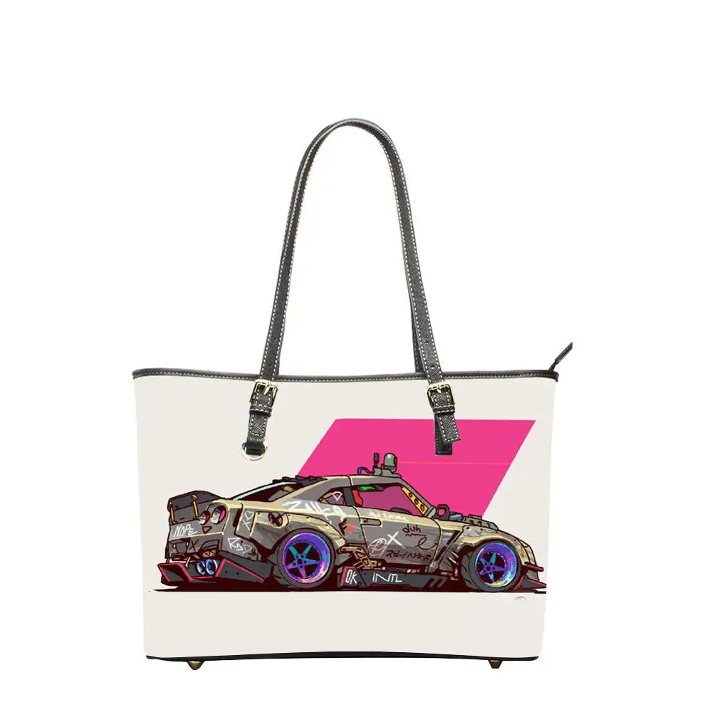 Большие сумки через плечо автомобильная сумка-тоут из искусственной кожи