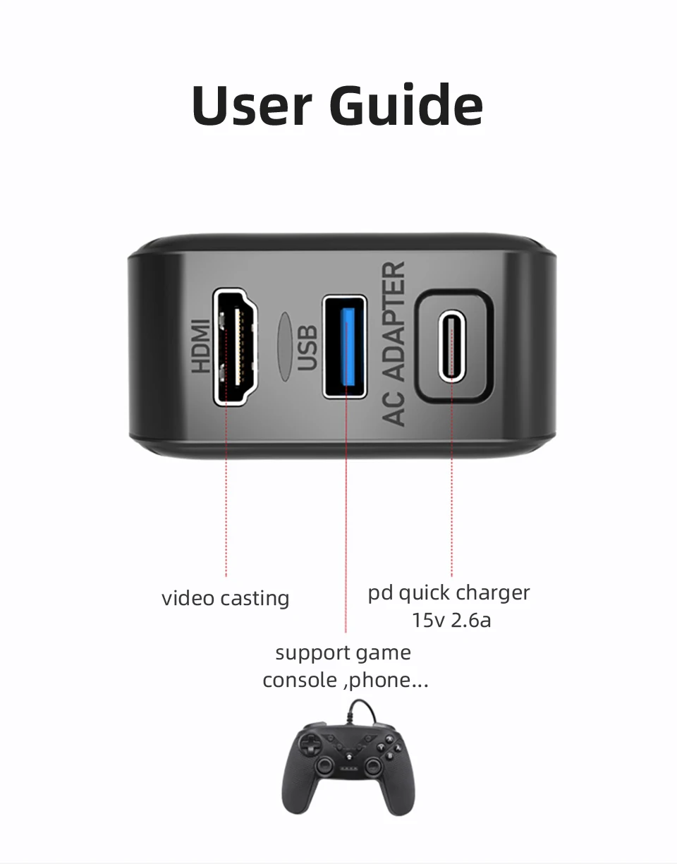 Зарядное устройство для Nintendo Switch Usb 3 0 адаптер переменного тока быстрой зарядки с