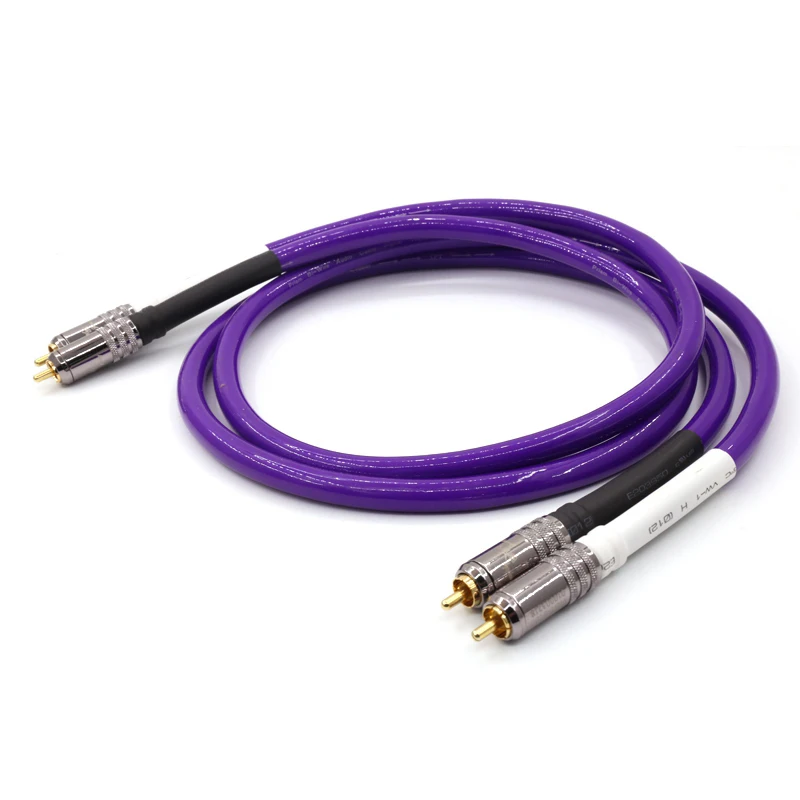 Hi end кабель призмы для SA OF8N RCA аудио соединения с одним проводом WBT 0150 разъемом