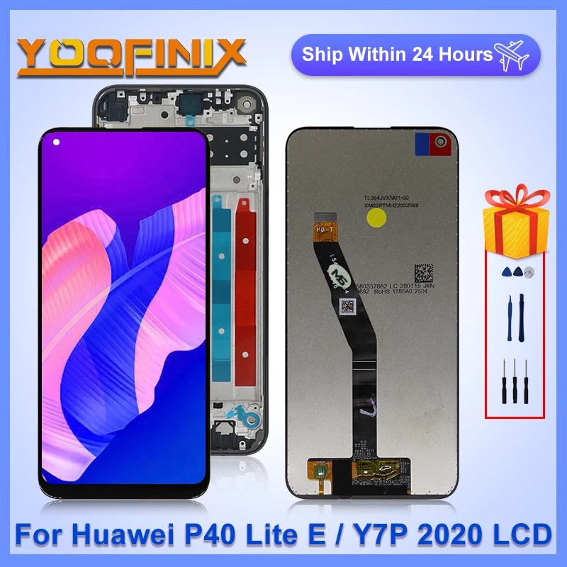 ЖК-дисплей 6 39 дюйма для Huawei P40 Lite внешний дисплей сенсорный экран запасные части