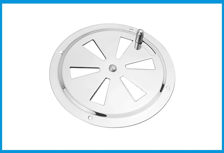 

Stainless Steel 316 Boat Marine Round Air Louver Vent Grille Ventilation Louvered Ventilator Grill Cover Side Knob Opening