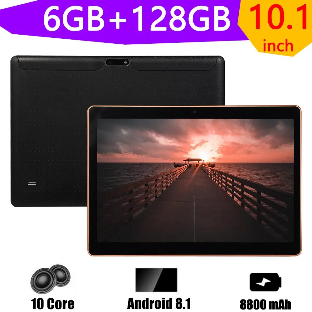 

Планшет на Android 10,1, восемь ядер, экран 10,0 дюйма, 8 ГБ + 128 ГБ