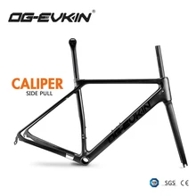 OG-EVKIN CF025 T1000 карбоновая рама для шоссейного велосипеда V тормоз UD Matt BB86 рама для шоссейного велосипеда 1-1/"-1-1/2" Di2 Механический черный