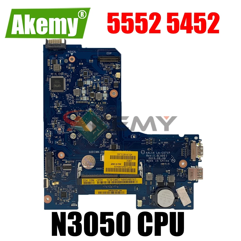 

Оригинальная материнская плата для Dell 5552 5452 с Celeron N3050