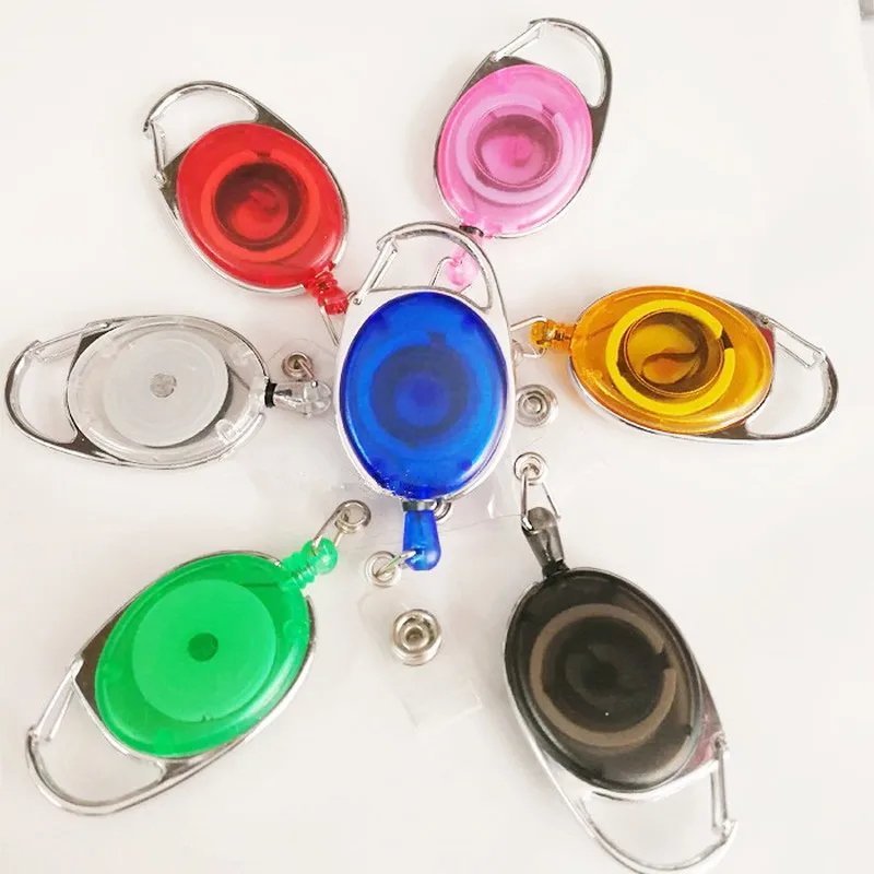 Выдвижной ID рулеткой цинковый сплав пластик ремешок именной ярлык карты