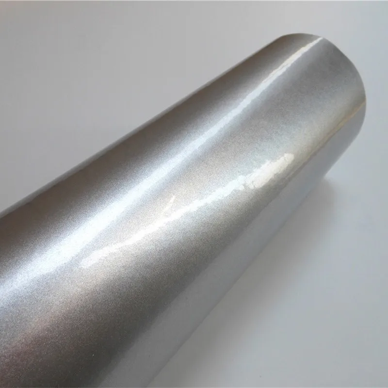 Суперблестящая Серебристая фотопленка виниловая пленка оберточная