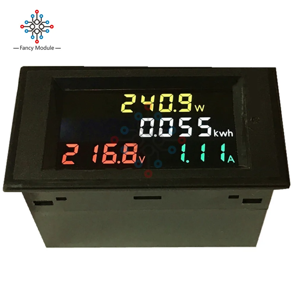 AC 80-300V 200 -450V LCD Multilmeter Voltage Ampere Power Kwh Panel Meter Voltmeter Ammeter with 100A CT | Инструменты