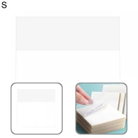 transparent 100 sheets premium recording notes paper pet notes paper clear school supplies