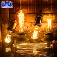 retro edison spiral light bulb lamp e27 220v 40w a19 a60 st64 t45 t185 g80 g95 filament vintage ampoule incandescent glass bulb