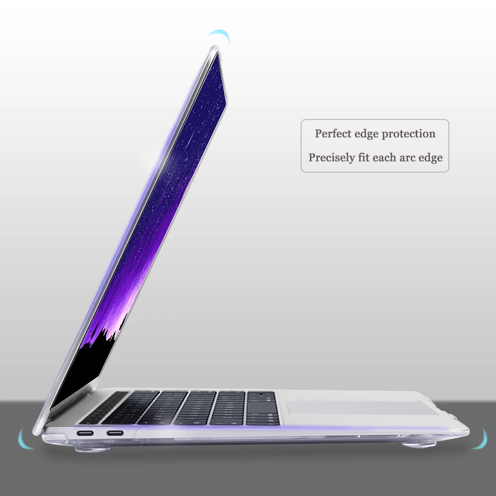 Redlai кристально чистый чехол для ноутбука MacBook Pro 13 15 16 дюймов с сенсорной панелью A2141 A2159 A1990 Air 13 A1932 жесткий чехол