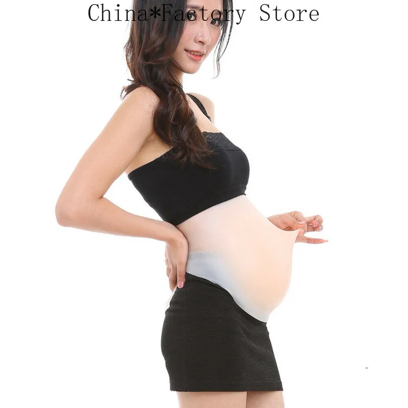 1800g False Silicone Pregnant Belly Tummy Baby Bump 5 7 Months Soft Belly  bodysuit men  belly fat  tummy tuck