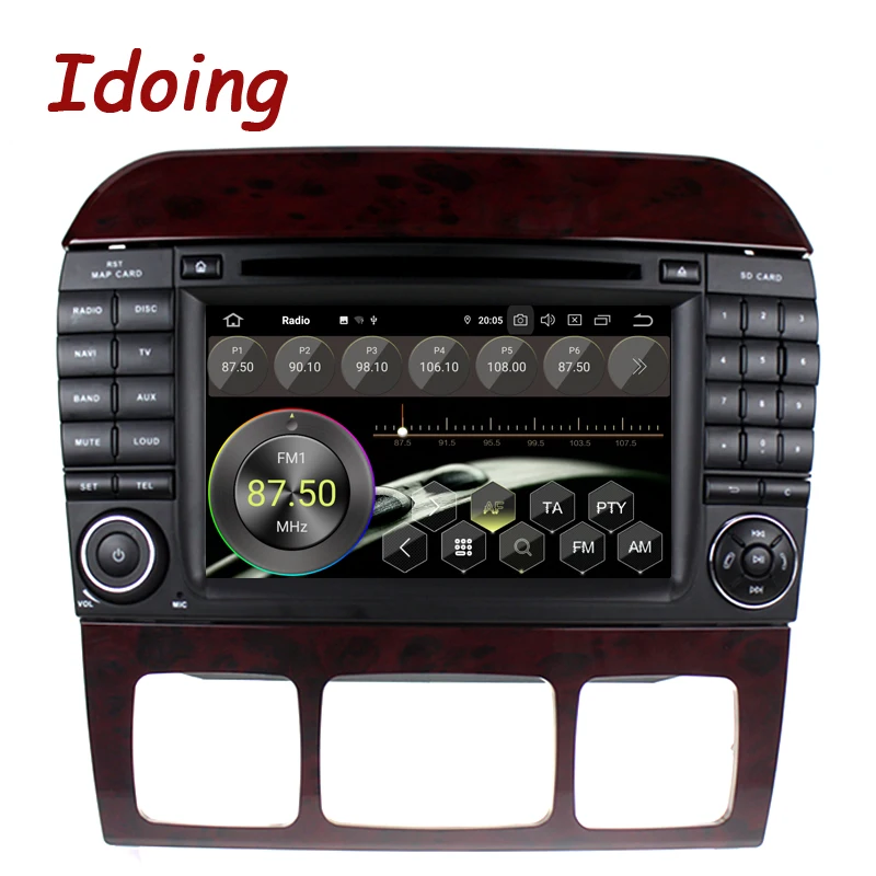 Автомагнитола Idoing 7 &quotPX5 4 Гб + 64 ГБ 8 ядер 2Din Android 9 0 GPS DVD мультимедийный плеер для