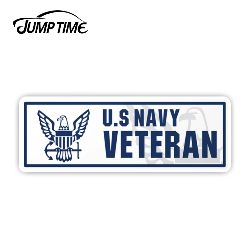 JumpTime 13 см x 4 3 для армии NavyVeteran знак бампер крутой стикер виниловая наклейка