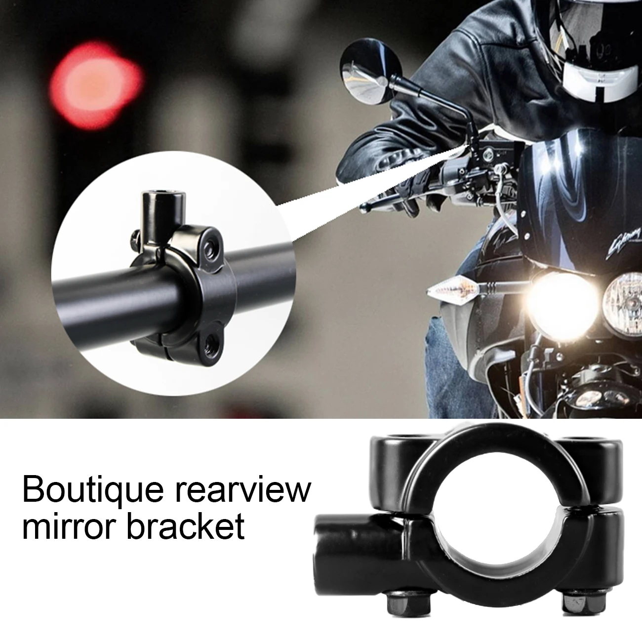 

1 Pair Universial 8mm 10mm Motorcycle Mirror Scooter E-Bike Rearview Mirrors Electromobile Back Side Convex Mirror