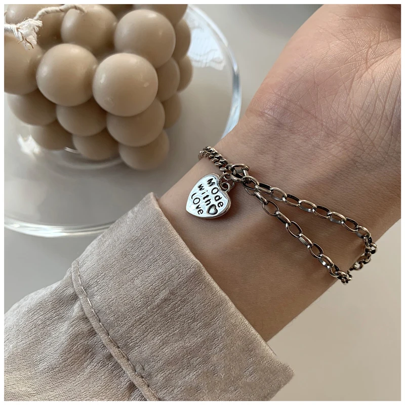 Женский браслет из серебра 925 пробы с асимметричным плетением|Гибкие и жесткие