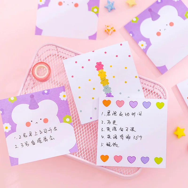 

Ко Дню Святого Валентина из Кореи Kawaii Творческий цветок конфеты медведь Блокнот студенческий Блокнот N раз прекрасный ноутбук Школа канцел...