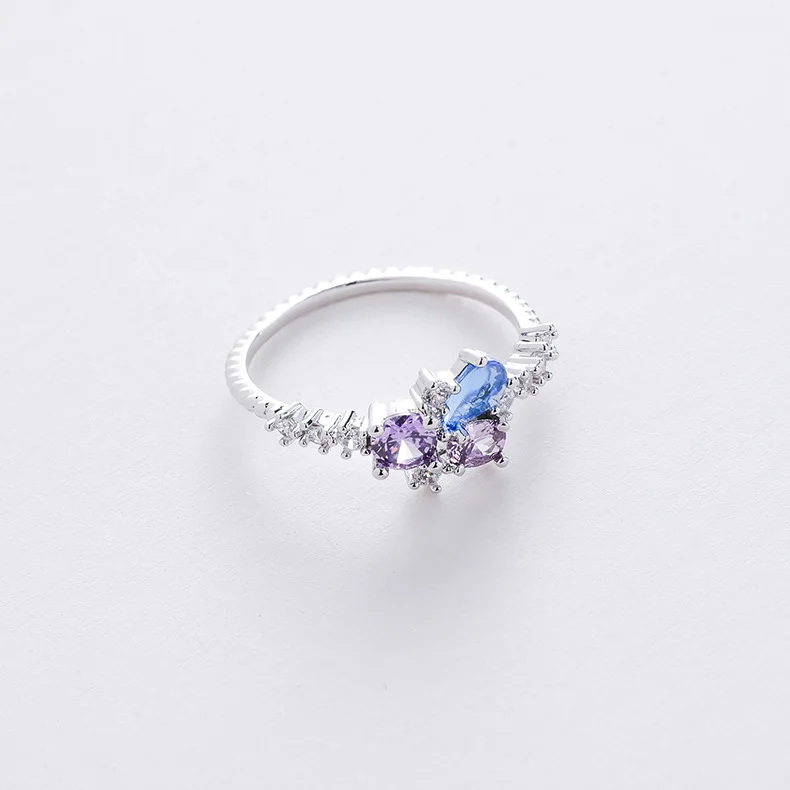 

Rose Heart-shaped Finger Ring Retro Opening Adjustable Ladies Creative Ring Zircon Ring Elegant Engagement Ring Jewelry