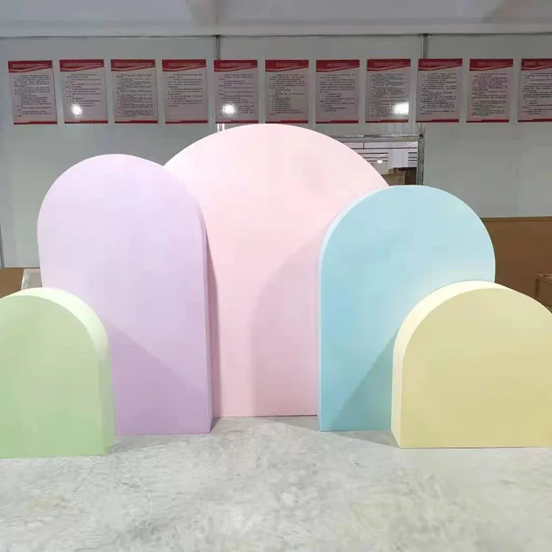 

Minimalist Colorful Popular Pvc Birthday Party Backdrop For Wedding Events
