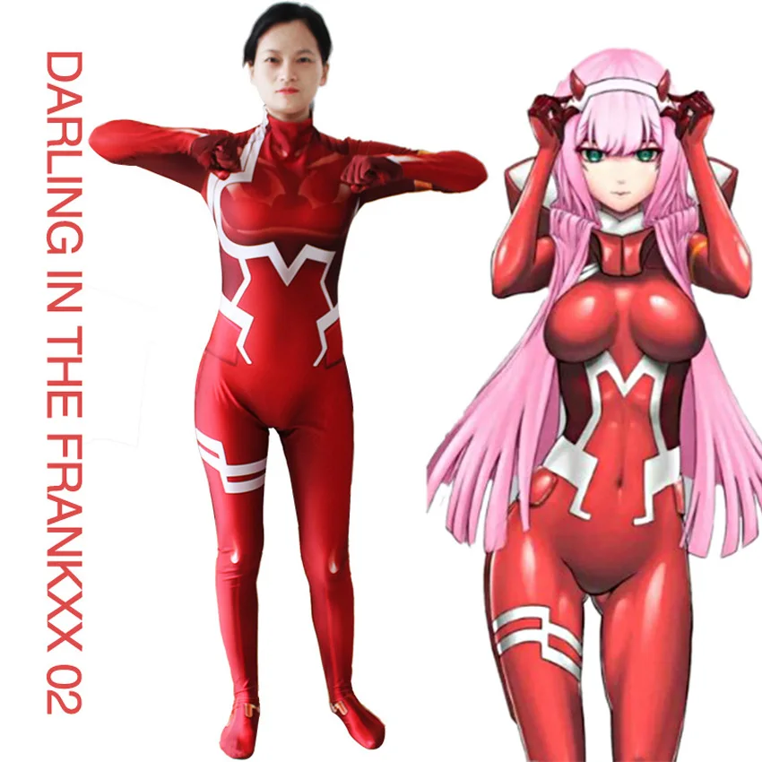 3 шт. Darling в Franxx 02 ноль два Косплэй костюм для Для женщин на Хеллоуин карнавальный