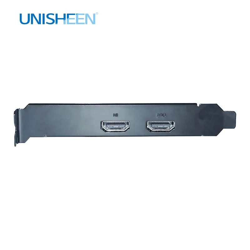 Карта видеозахвата Unisheen Free Driver 4K UHD PCIe видеозахват потоковая трансляция в