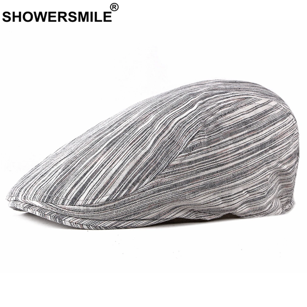 Кепка SHOWERSMILE мужская с плоским верхом хлопковая Повседневная в белую