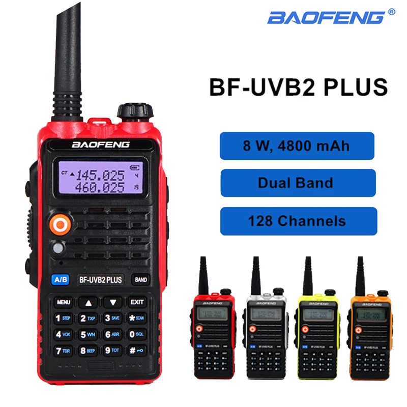 Высокая 8 Вт Baofeng рация UVB2 Plus двухдиапазонный УКВ/УВЧ приемопередатчик Bf Uvb2 10 км