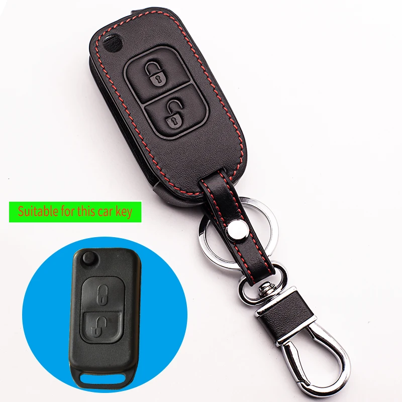 Кожаный чехол для автомобильных ключей 100% клавиатуры Mercedes Benz E113 A C E S D05 W202 W203 W168