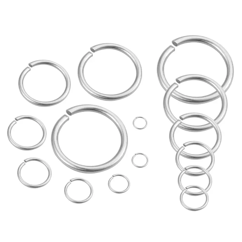 12/15/20/25/30/mm Stainless Steel Connector Split Ring For Necklace Bracelet Jewelry DIY Making Accessories Jump | Украшения и