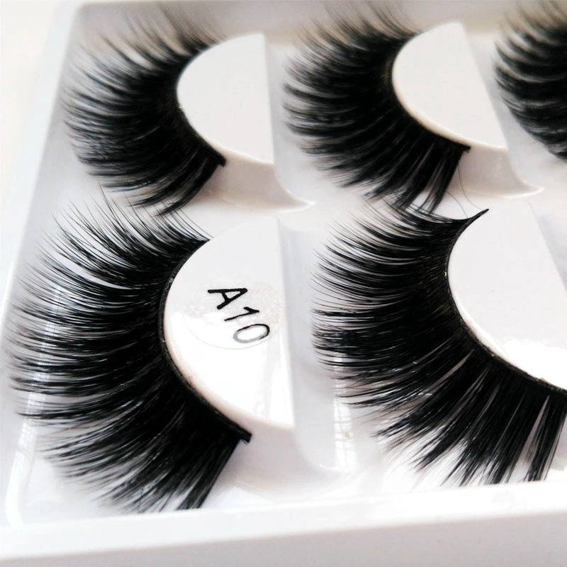 

Women's Day Wholesale Handmade Natural 3D Faux Mink Eyelashes Individual Extension Bulk Volume 3D Mink Lashes