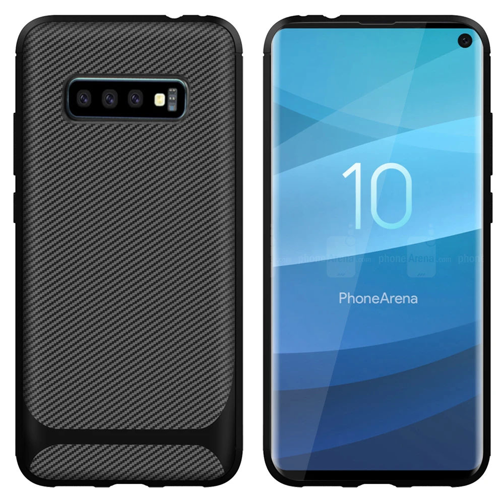 Samsung Phone Case For Galaxya A 20 30 40 50 S 60 70 11 plus s11 E Soft Silicon Cover Carbon Fiber TPU Shockproof |