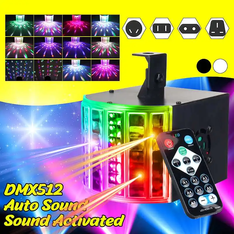 

Светодиодный RGB дискотечный лазер 50 Вт, мини-контроллер с дистанционным управлением, DMX512, лазерная противотуманная машина, сцсветильник, Св...