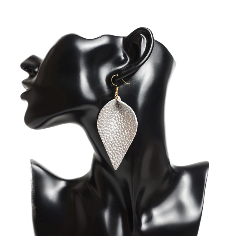 M & G модные кожаные серьги для женщин простые массивные подвески ювелирные