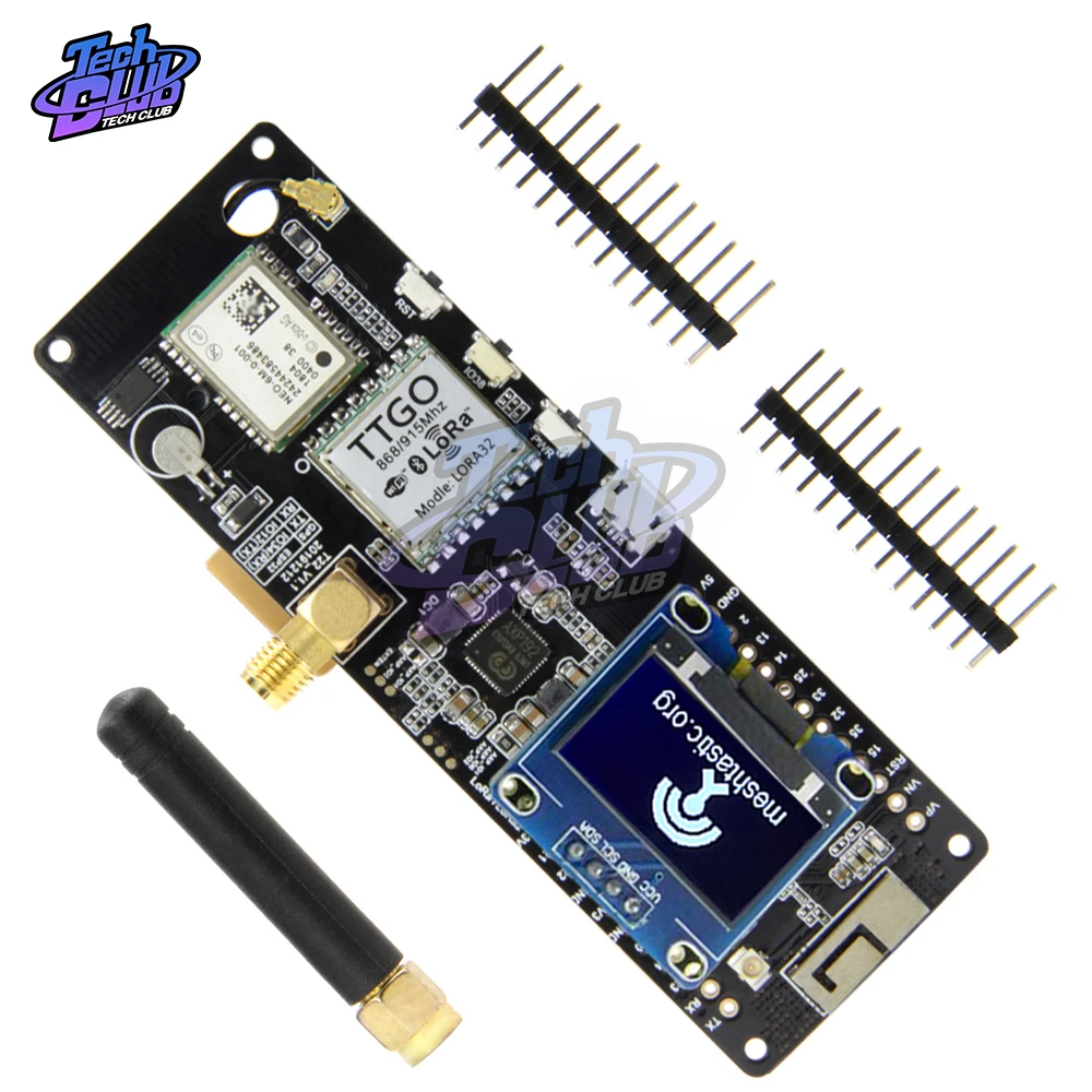 T Beamv ESP32 чип Bluetooth WiFi Беспроводной модуль LoRa GPS NEO 6M SMA с OLED Экран макетная плата