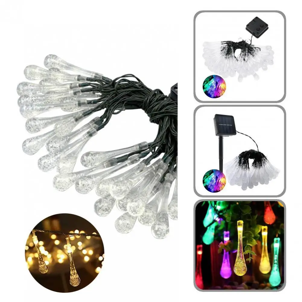 Прочная Рождественская Праздничная садовая лампа на солнечной батарее 20/30/50/100