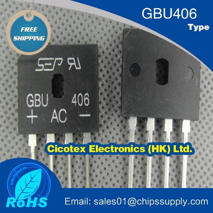 10 шт./лот GBU406 модуль GBU-406 мост RECT 1 фаза 600V 4A GBU 406 | Электронные компоненты и