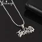 Цепочка Jisensp Juice WRLD из нержавеющей стали ожерелье со свисающими бусинами, колье в стиле панк, хип-хоп, чокер, подарки для фанатов, уличный стиль, 2021