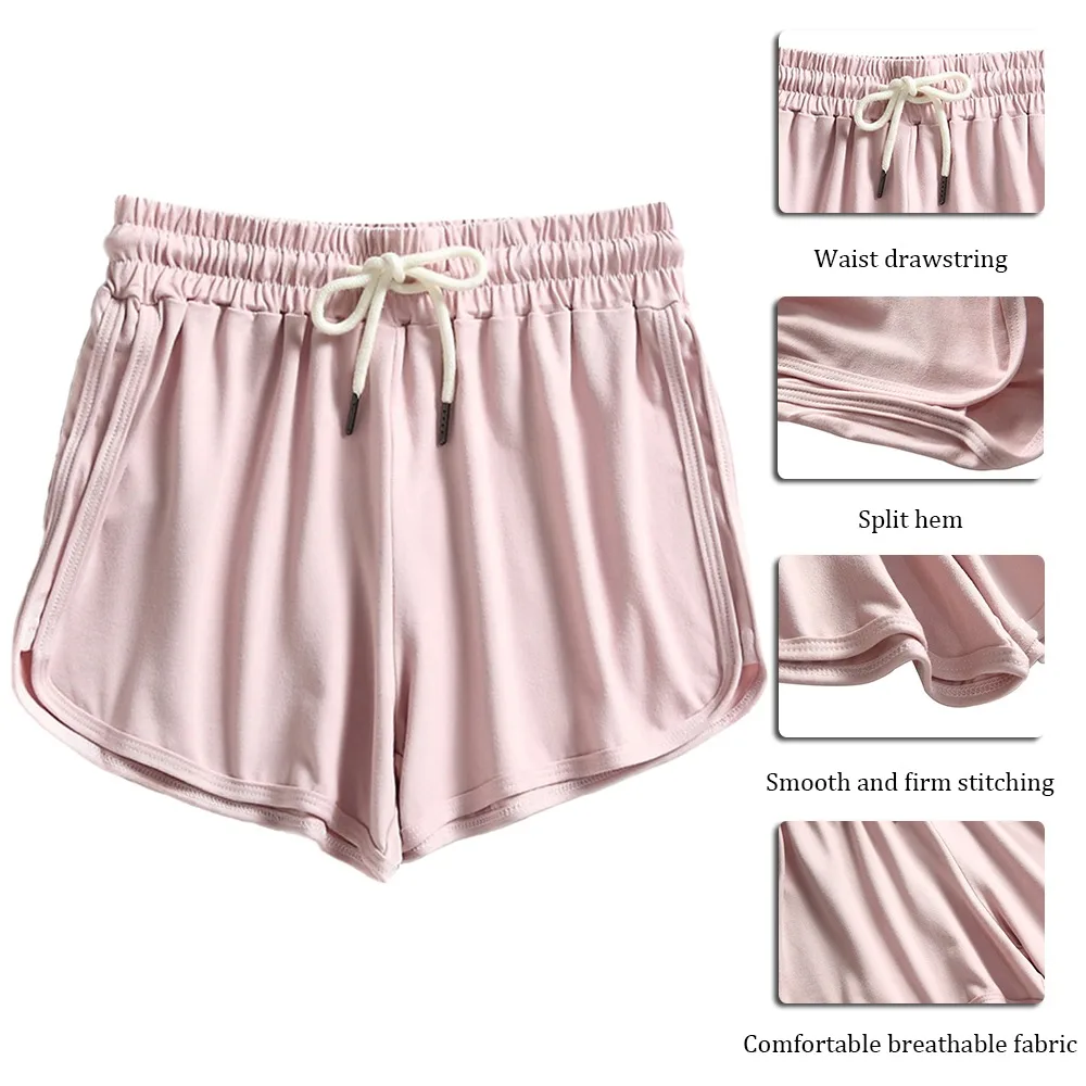 

Adisputent 2021 Fashion Shorts Women Lady Summer Sport Shorts For Women Running Pantalones Cortos De Mujer Elastic Waist Shorts