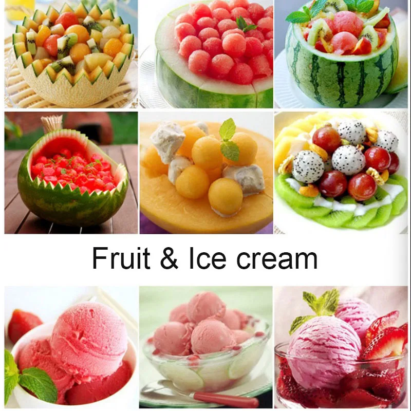 2 в 1 нож из нержавеющей стали для резьбы по фруктам |