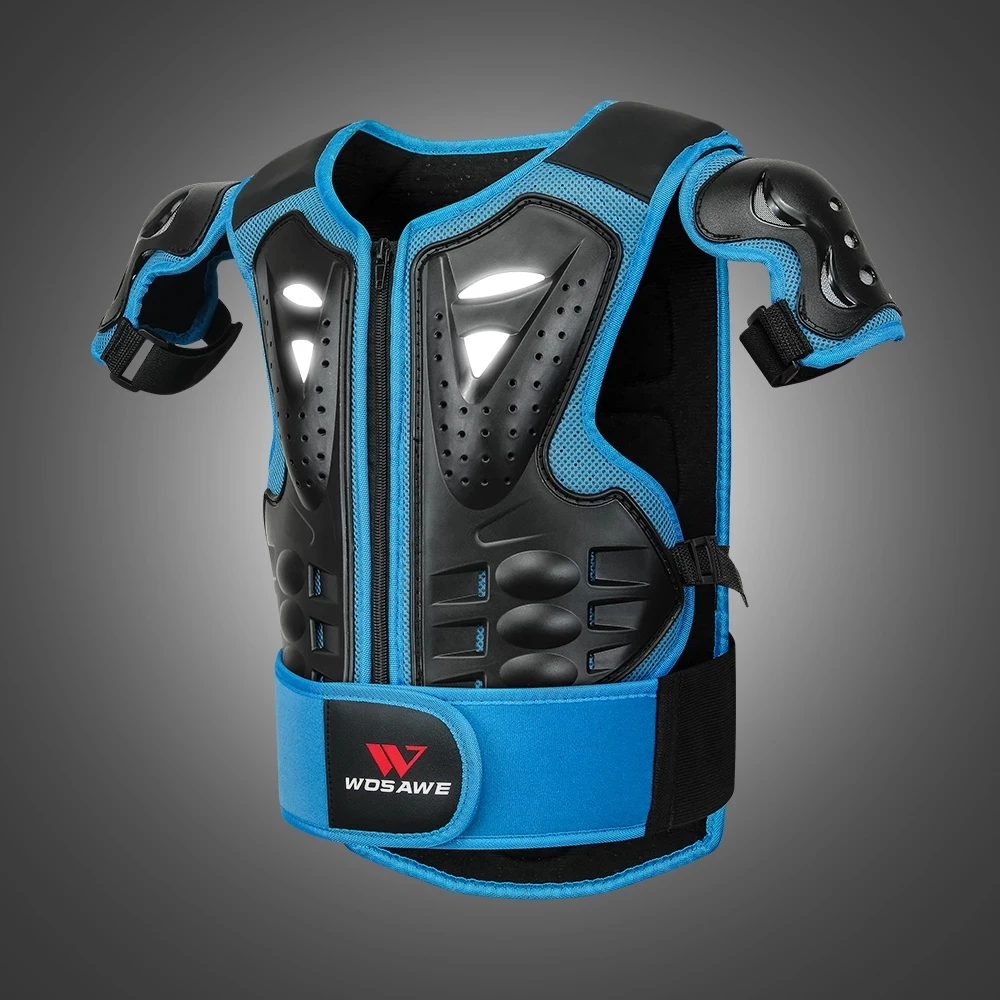 Детский армированный жилет WOSAWE защитный для езды на мотоцикле сноуборде лыжах