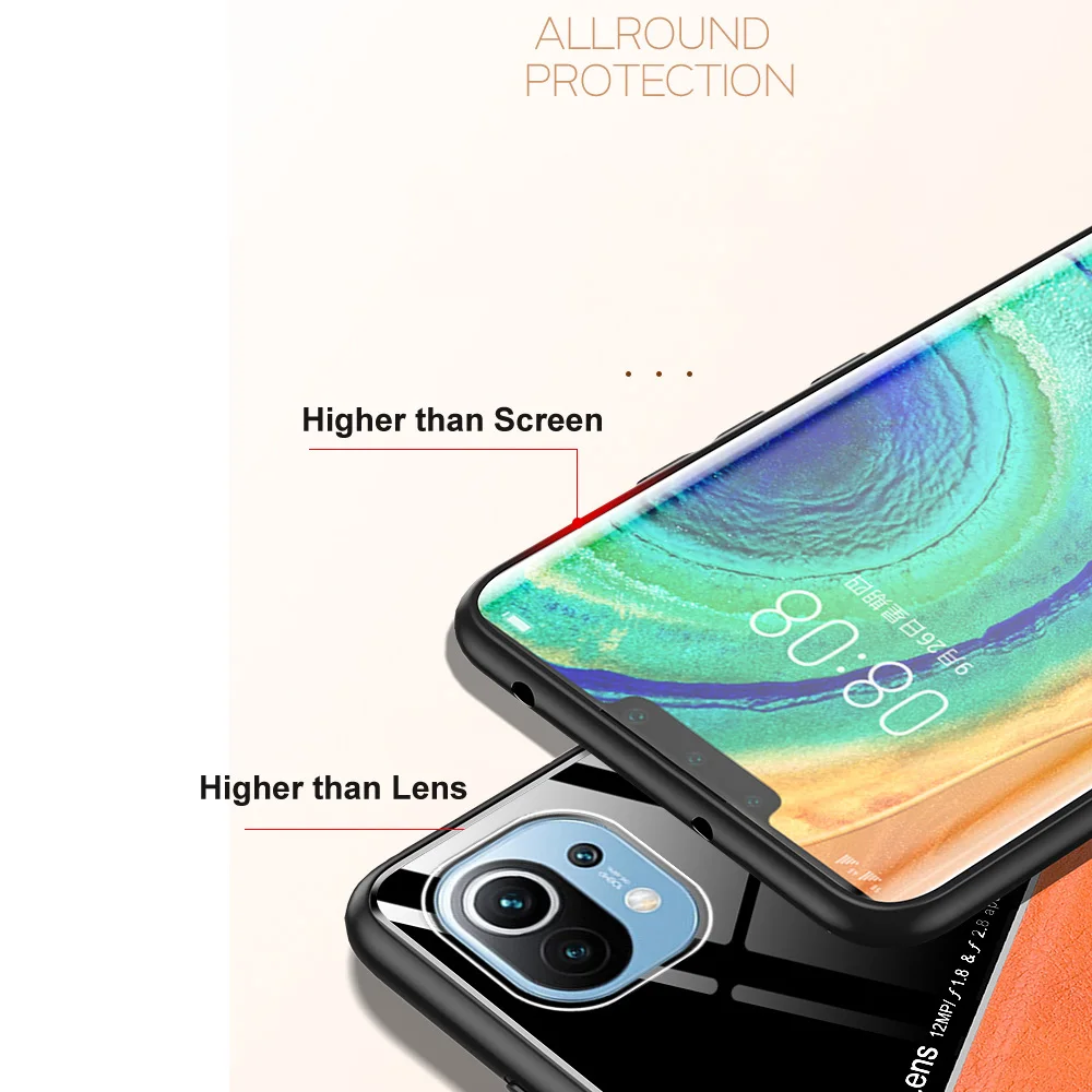 

Car Magnetic case for Xiaomi Mi 11 case silicone soft tpu bumper mirror leather case for Xiaomi 11 360 back cover Mi 11 5g case